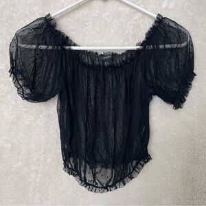 Forever 21 Lace Off Shoulder Top